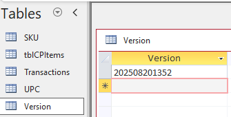 Any version string